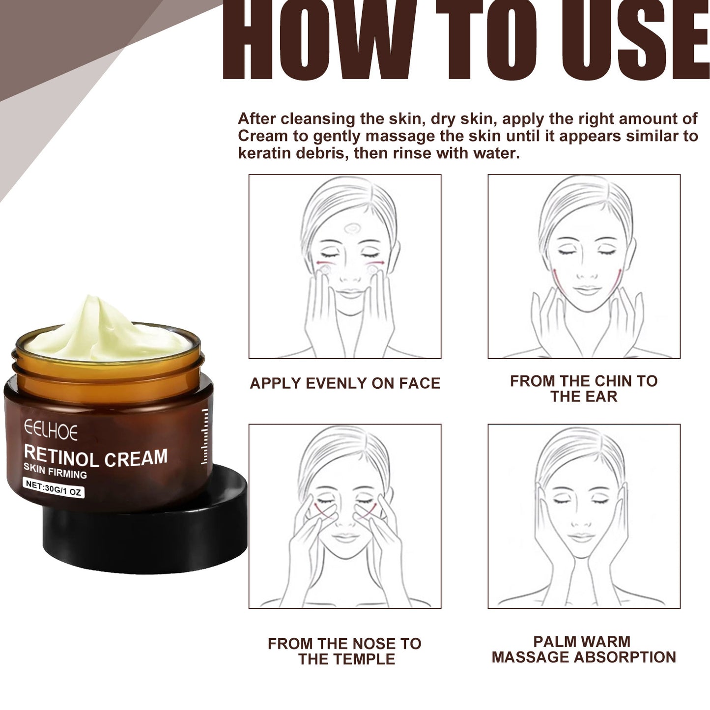 EELHOE Retinol Anti Aging Wrinkle Removal Skin Firming Cream