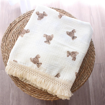 Organic Baby Blankets - Teddy Bear Collection