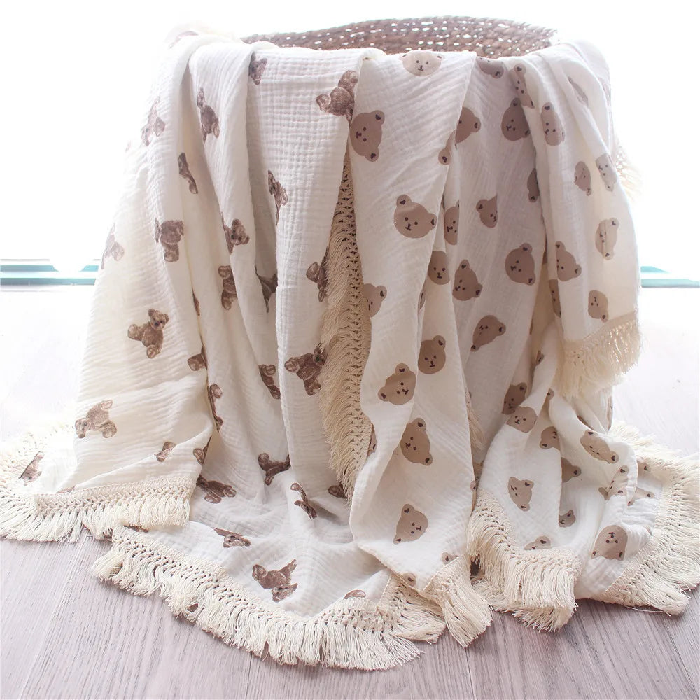 Organic Baby Blankets - Teddy Bear Collection